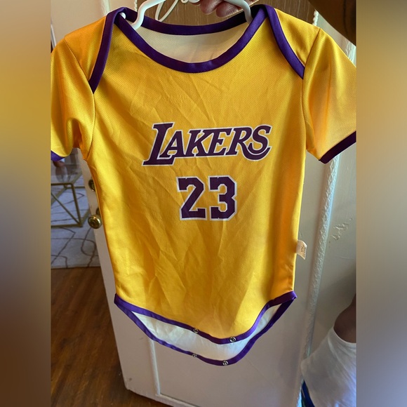 Toddler Boy Lakers Jersey Onsie .. 18 Months - Picture 2 of 2